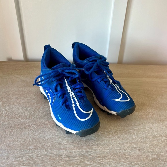 Boys Nike Alpha Menace 3 Shark Football Cleats Royal Blue | Size 1 - Picture 1 of 7